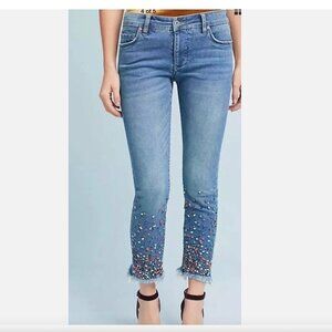 Anthropologie Pilcro Mid-Rise Slim Straight Jeans Size 24P NWT